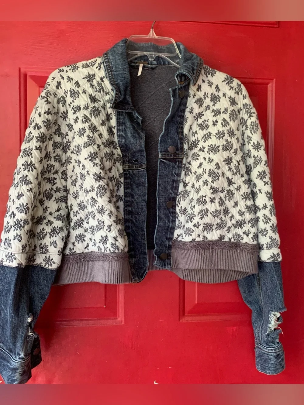Free People Ditsy Floral Jacket